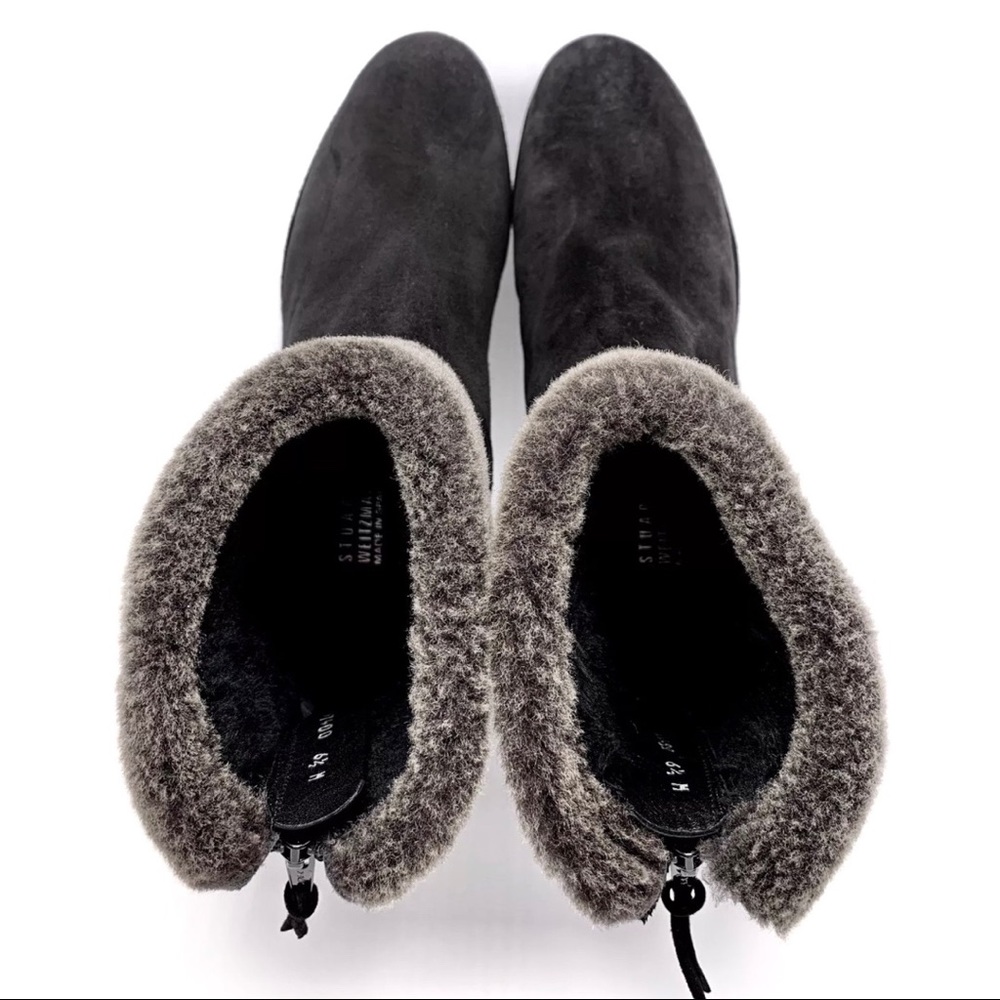 Stuart Weitzman Platform Wedge Ankle Bootie Sz 6.5 - image 7